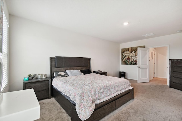 bedroom with carpet flooring