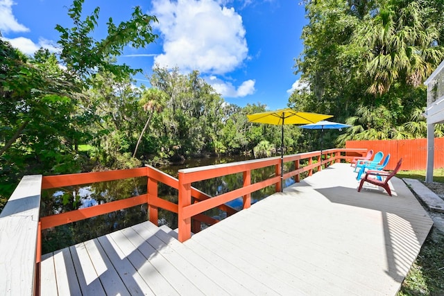 view of deck