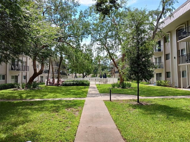 surrounding community featuring a yard