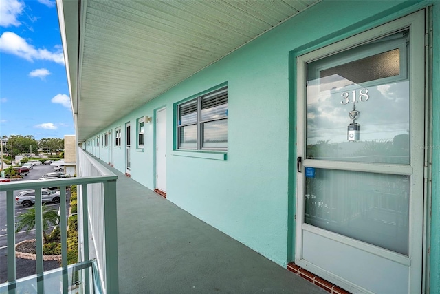 view of balcony