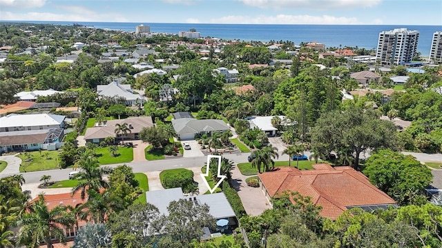 608 Armada Rd S, Venice, FL 34285 - aerial view of property's location with a large body of water and nearby suburban area