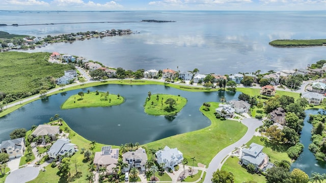 2118 Harbour Watch Dr, Tarpon Springs, FL 34689 - aerial view of residential area featuring a large body of water