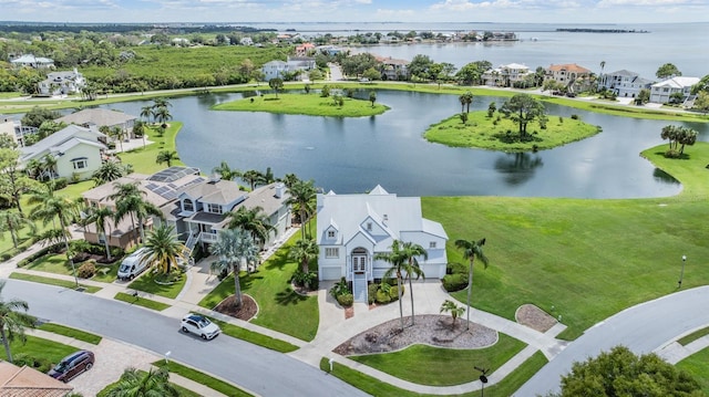2118 Harbour Watch Dr, Tarpon Springs, FL 34689 - aerial view of residential area with a nearby body of water
