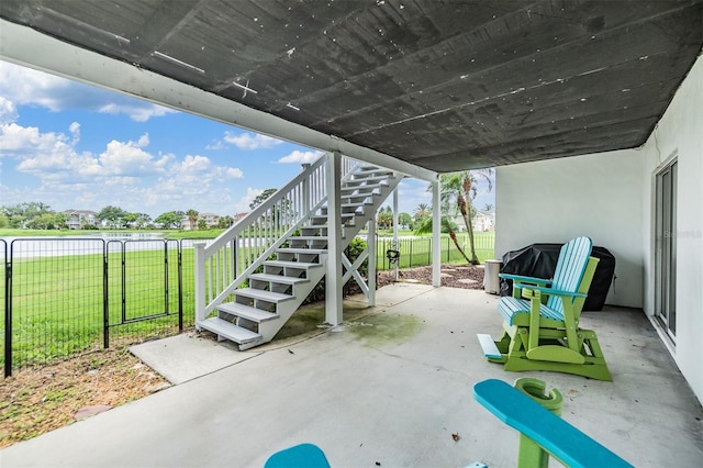 2118 Harbour Watch Dr, Tarpon Springs, FL 34689 - view of patio with stairway