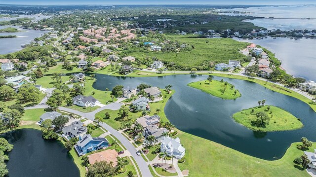 2118 Harbour Watch Dr, Tarpon Springs, FL 34689 - aerial view of property's location featuring a nearby body of water and nearby suburban area