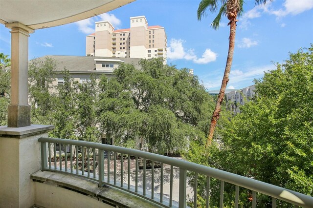 view of balcony