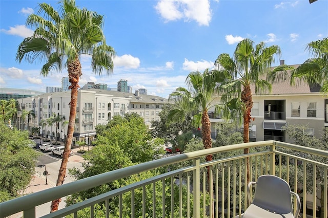 view of balcony