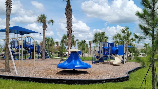 view of community jungle gym