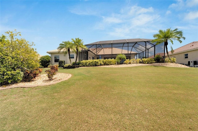 exterior space featuring a lanai