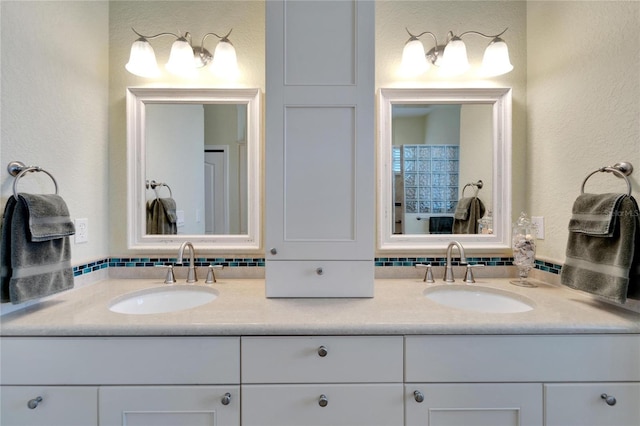 bathroom with vanity