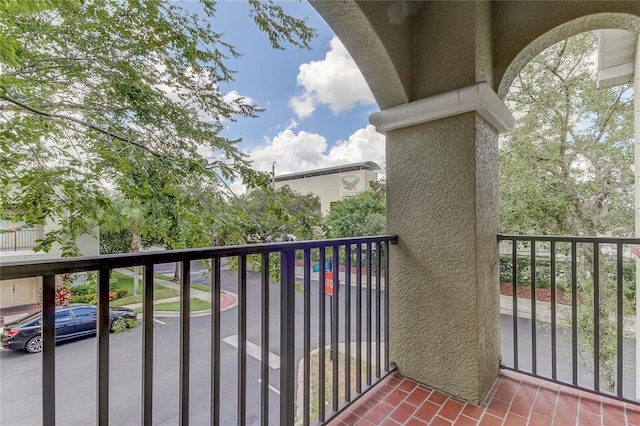 view of balcony