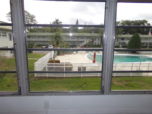 view of pool