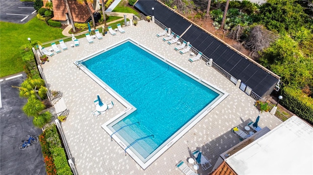 view of pool with a patio