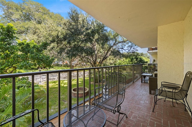 view of balcony