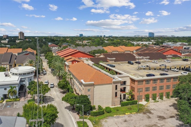 bird's eye view featuring a city view