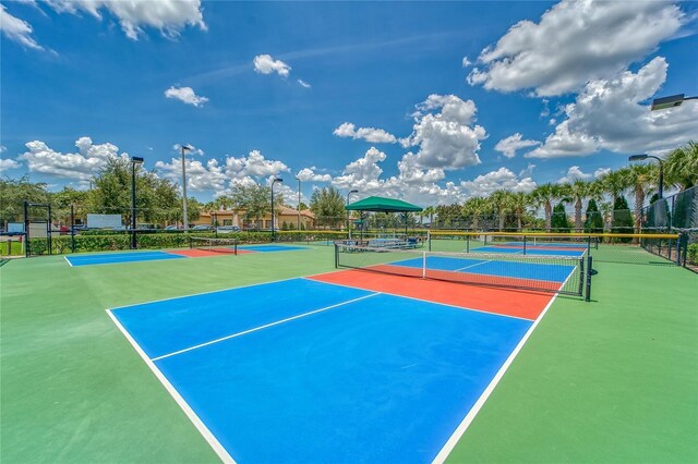 view of tennis court