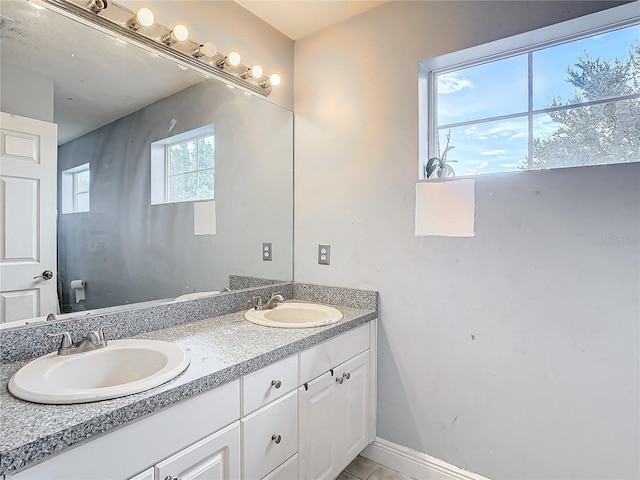 bathroom featuring vanity