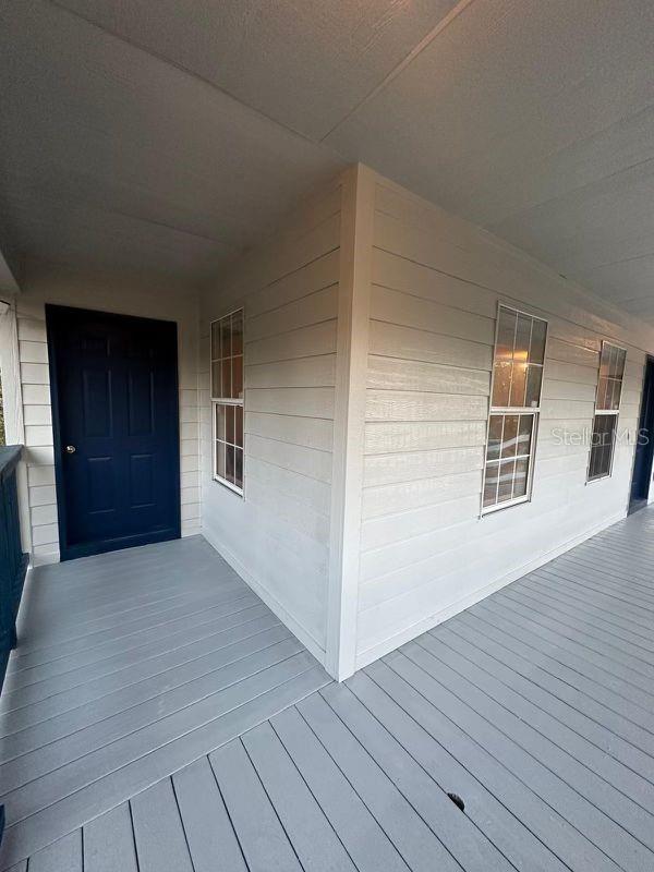 deck featuring covered porch