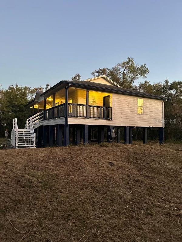 view of rear view of property