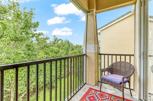 view of balcony