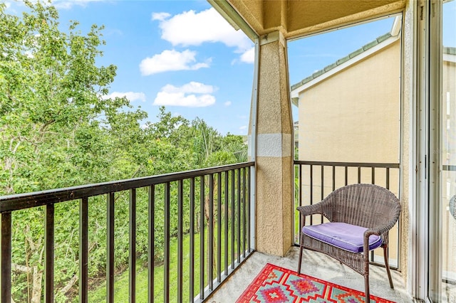 view of balcony