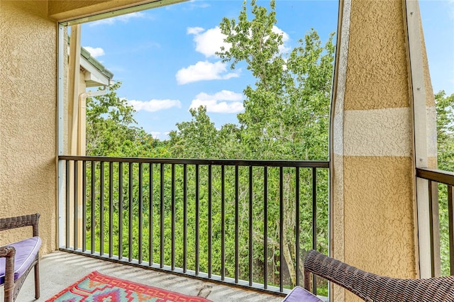 view of balcony