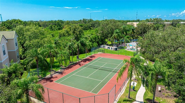 view of tennis court