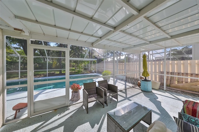 view of sunroom / solarium