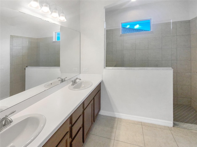 13292 Sea Bridge Dr, Hudson, FL 34669 - bathroom with tile patterned flooring and a sink