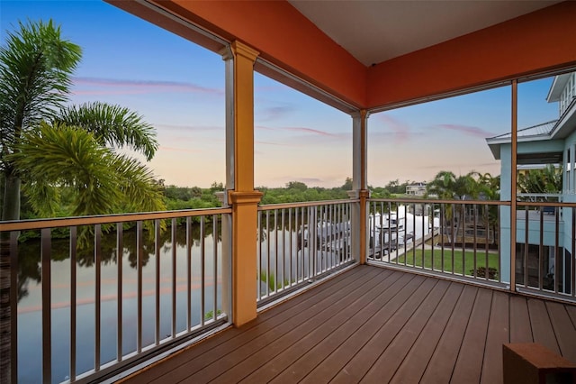 825 Islebay Dr, Apollo Beach, FL 33572 - deck with a water view