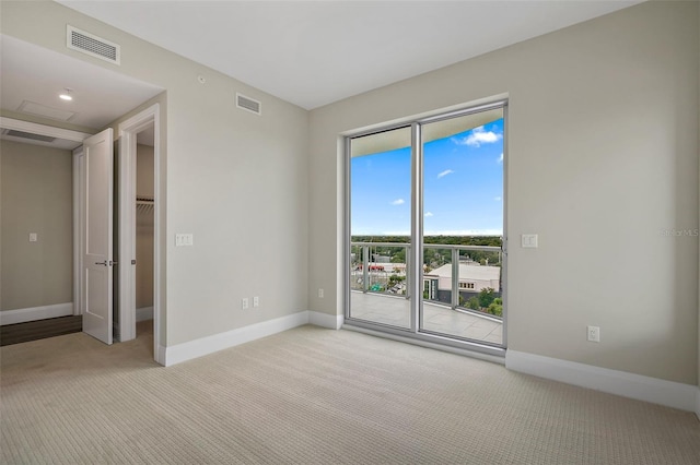 view of carpeted empty room