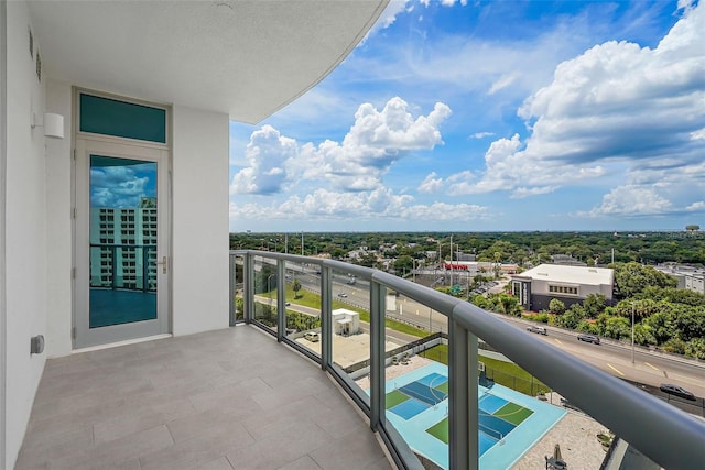 view of balcony