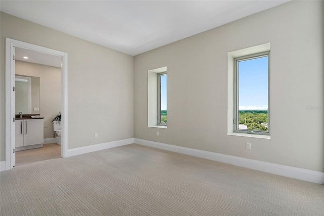 interior space with light carpet