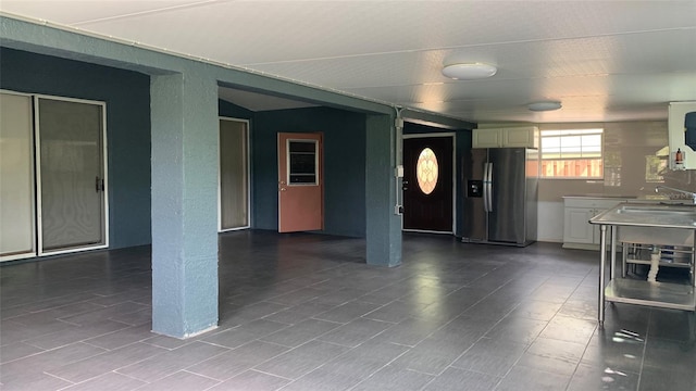 interior space with lofted ceiling