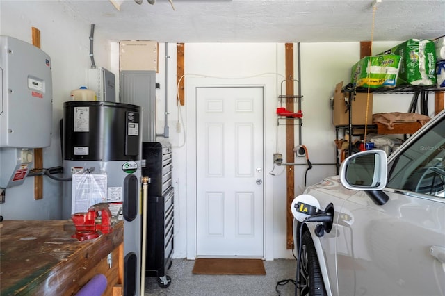 interior space featuring hybrid water heater