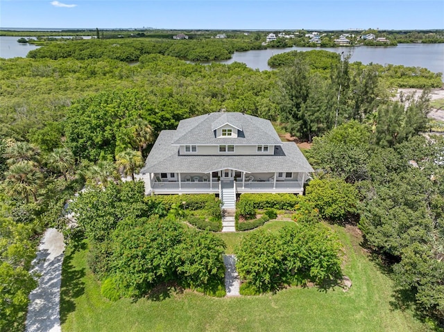 1215 Bayshore Dr, Terra Ceia, FL 34250 - view of subject property featuring a large body of water and a forest