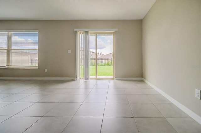 view of tiled empty room