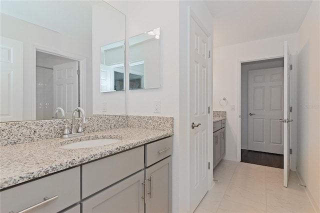 bathroom featuring vanity