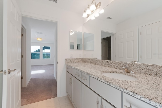 bathroom with vanity