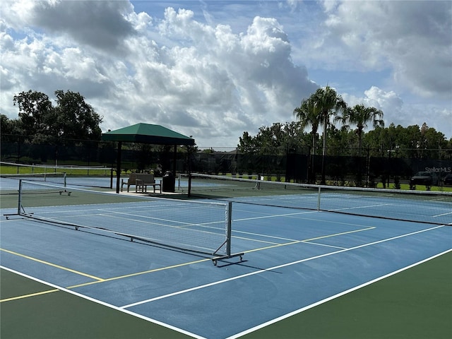 view of tennis court