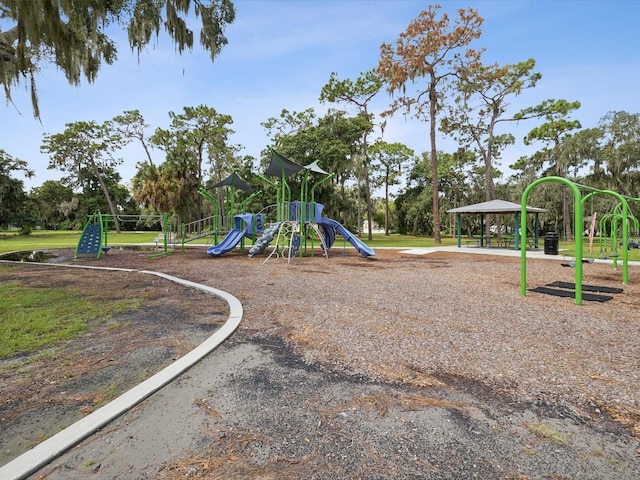 view of jungle gym