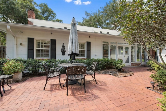 back of house featuring a patio area