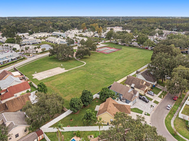 aerial view featuring a residential view