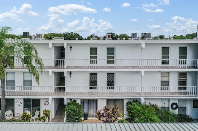 view of property featuring central AC