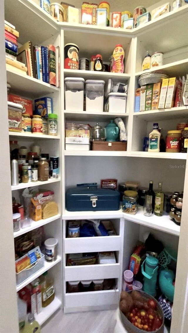 view of pantry