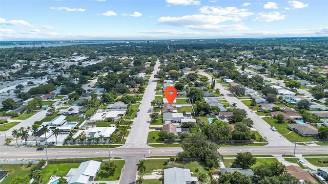 aerial view featuring a residential view