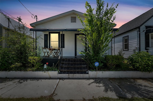 bungalow with covered porch