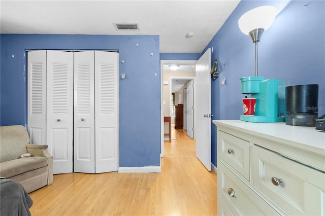 interior space featuring light hardwood / wood-style floors