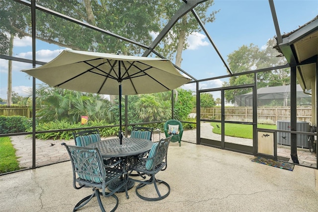 sunroom featuring a healthy amount of sunlight