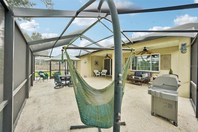 view of sunroom / solarium